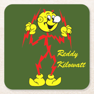Porta-copo De Papel Quadrado Conjunto de Portas copos Reddy Kilowatt Muito Dive