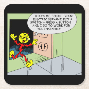 Porta-copo De Papel Quadrado Conjunto de Portas copos Reddy Kilowatt Muito Dive