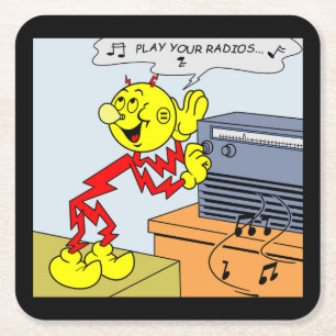 Porta-copo De Papel Quadrado Conjunto de Portas copos Reddy Kilowatt Muito Dive