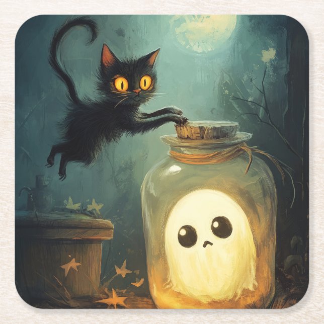 Porta-copo De Papel Quadrado Conseguiu (Frente)