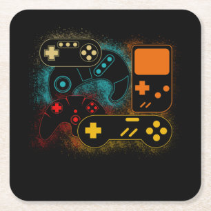 Porta-copo De Papel Quadrado Controladora de videogame