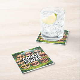 Porta-copo De Papel Quadrado Cookie Squad