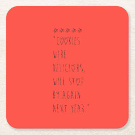 Porta-copo De Papel Quadrado Cookies were delicious