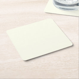 Porta-copo De Papel Quadrado Cor Sólida do Pastel Branco Pálido Amarelo