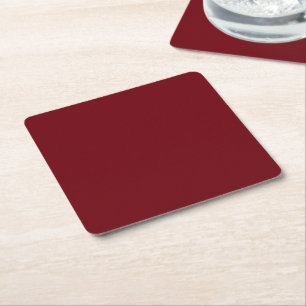 Porta-copo De Papel Quadrado Cores De Burgundy Personalizam Isto!