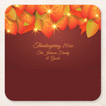 Correspondência Ação de Graças Laranja Nome Folha 