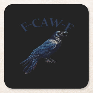 Porta-copo De Papel Quadrado Corvo, F-Caw-F Pássaro Engraçado Criativo Casual
