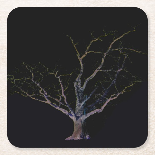 Porta-copo De Papel Quadrado Costa Escura 2 (Frente)