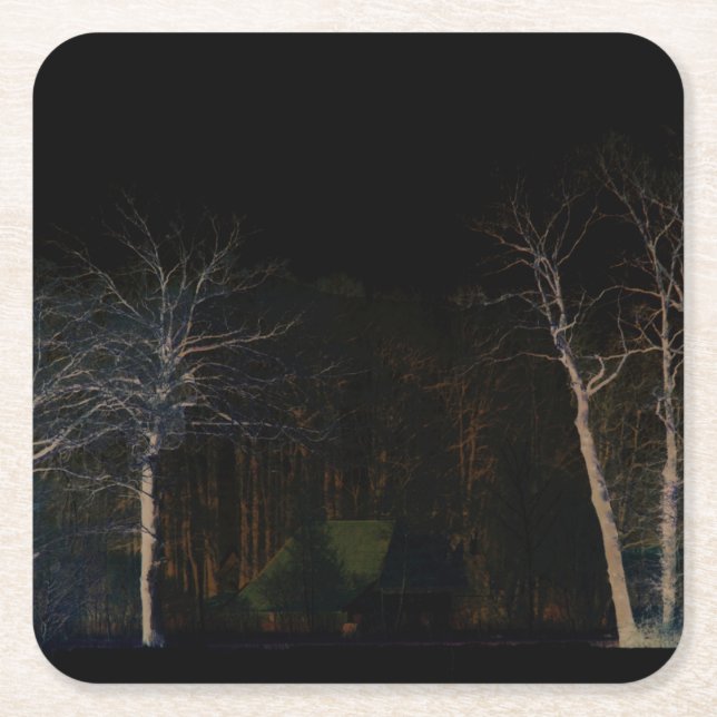 Porta-copo De Papel Quadrado Costa Escura 4 (Frente)