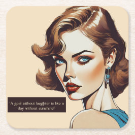 PORTA-COPO DE PAPEL QUADRADO COTAÇÃO DO SOL DE VINTAGEM AZUL