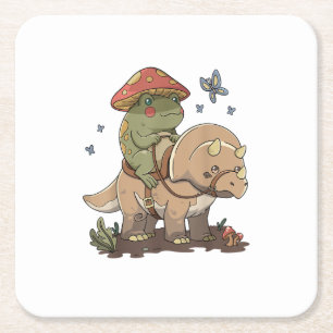 Porta-copo De Papel Quadrado Cottagecore Sapo  Estética Cogumelo Fofo Goblincor