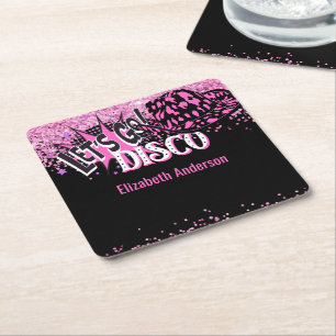 Porta-copo De Papel Quadrado Cowgirl Disco Solteirona Vamos Lá Última Cavalgada
