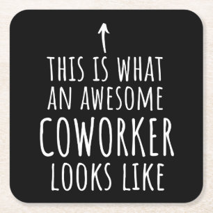 Porta-copo De Papel Quadrado Coworker Gift, Coworker Mug, Awesome Coworker