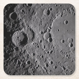 Porta-copo De Papel Quadrado Crateras Lunares Artemis II