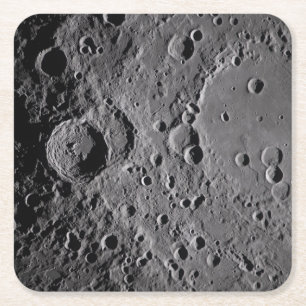 Porta-copo De Papel Quadrado Crateras Lunares Artemis II