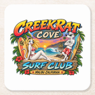 Porta-copo De Papel Quadrado CreekRat®   CreekRat Co.   Topanga - Malibu - CA