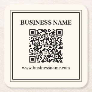 Porta-copo De Papel Quadrado Crie Instantaneamente um Código QR Escaneável para