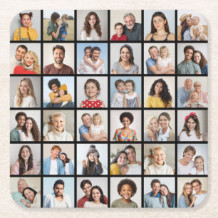 Porta-copo De Papel Quadrado Crie Sua Própria Colagem De Fotos 36