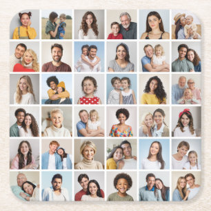 Porta-copo De Papel Quadrado Crie Sua Própria Colagem De Fotos 36