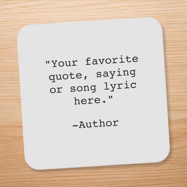 Porta-copo De Papel Quadrado Crie sua própria cotação (Criador carregado)