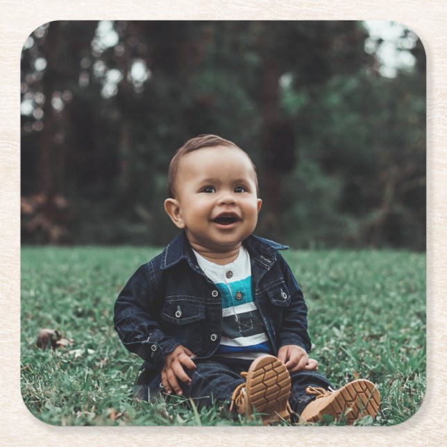 Porta-copo De Papel Quadrado Crie sua própria foto