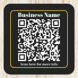 Porta-copo De Papel Quadrado Crie um código de QR comercial que pode ser verifi