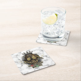 Porta-copo De Papel Quadrado Crypto Motivation | Bitcoin | Prove them wrong