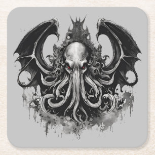 Porta-copo De Papel Quadrado Cthulhu