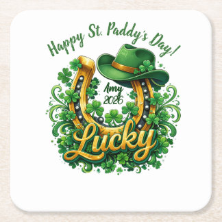 Porta-copo De Papel Quadrado Customizable St. Patrick's Day