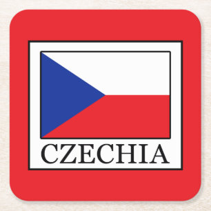 Porta-copo De Papel Quadrado Czechia
