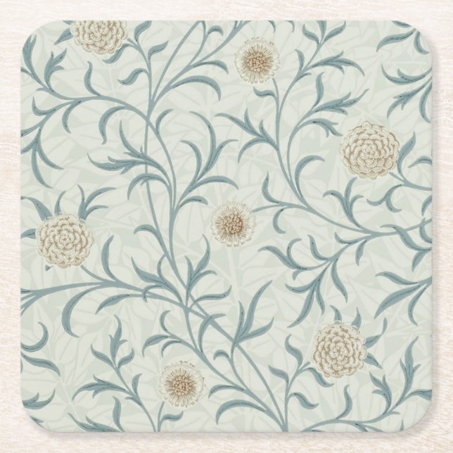 Porta-copo De Papel Quadrado Daisy, William Morris (Frente)
