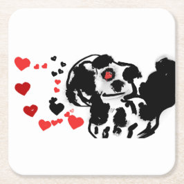 Porta-copo De Papel Quadrado Dalmácia enviou amor