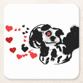 Porta-copo De Papel Quadrado Dalmácia enviou amor