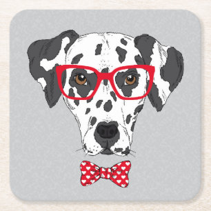 Porta-copo De Papel Quadrado Dalmatian elegante