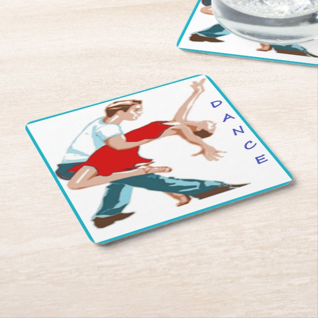 PORTA-COPO DE PAPEL QUADRADO DANÇA (Inclinado)