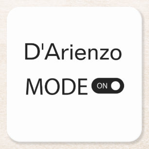 Porta-copo De Papel Quadrado D'Arienzo modo engraçado Tanguero Dançarino de Tan