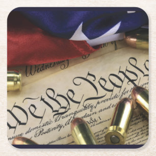 Porta-copo De Papel Quadrado Declaração de independência