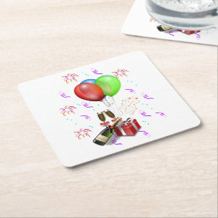 Porta-copo De Papel Quadrado Decorações de Celebração