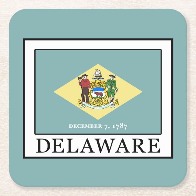 Porta-copo De Papel Quadrado Delaware (Frente)