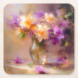 Porta-copo De Papel Quadrado Delicar a Vida Estática