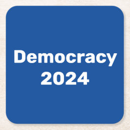 Porta-copo De Papel Quadrado Democracia 2024 Eleição Presidencial