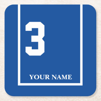 Porta-copo De Papel Quadrado Derby Horse Race Blue 3 Personalizado