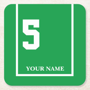 Porta-copo De Papel Quadrado Derby Horse Race Green 5 Personalizado