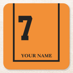 Porta-copo De Papel Quadrado Derby Horse Race Orange 7 Personalizado