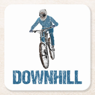 Porta-copo De Papel Quadrado Descida de Tail Mountain Biker