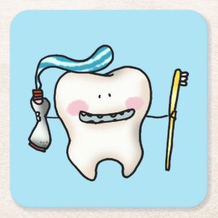 Porta-copo De Papel Quadrado desenho animado