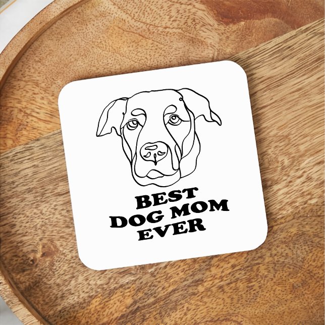 Porta-copo De Papel Quadrado Desenho Personalizado de Mão Labrador (Criador carregado)