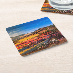 Porta-copo De Papel Quadrado Desert Bloom, por Gary Poling