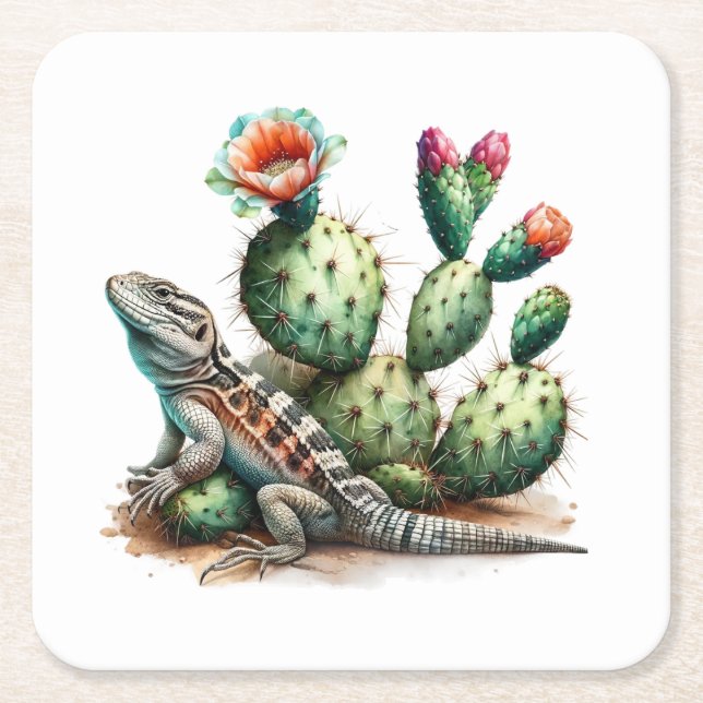 Porta-copo De Papel Quadrado Desert Charm (Frente)