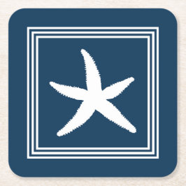 Porta-copo De Papel Quadrado Design aquático